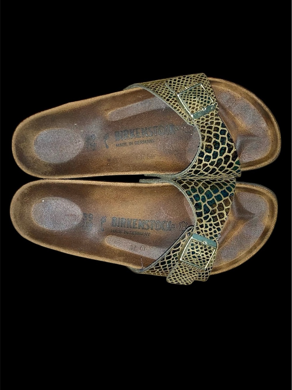 Birkenstock Madrid Sz. 39 / 8 - 8.5 M  Python Leather.